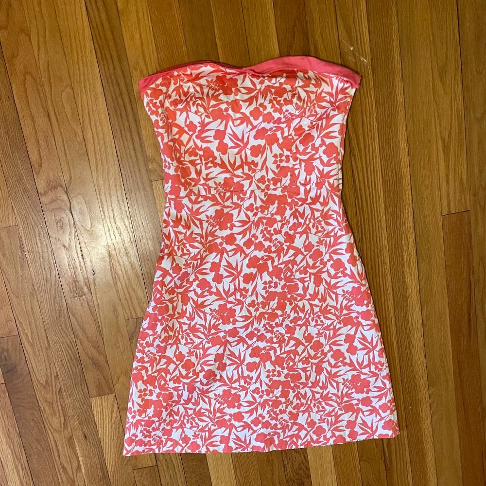 Cute Strapless Floral Dress
